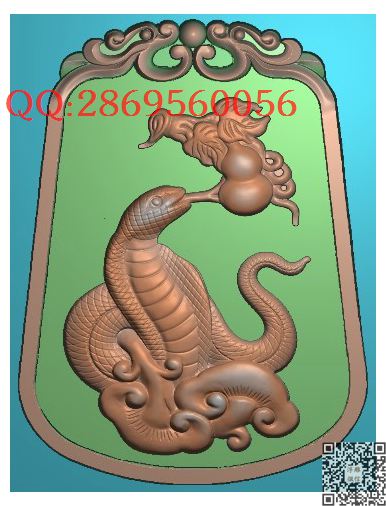 D3T07 (1)_仿古动物挂件生肖牌子玉雕瑞兽精雕图浮雕图